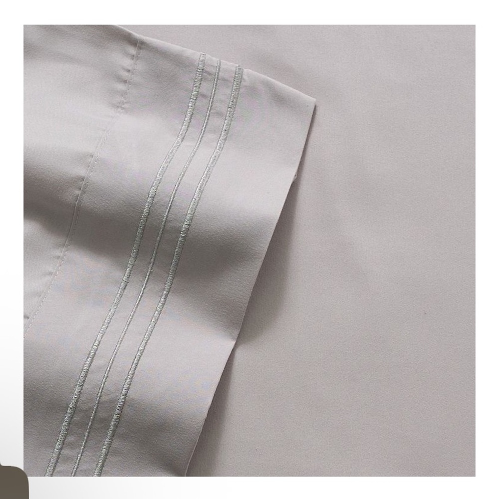 NWOT Sweet Home Collection Gray Sheet Set - Picture 3 of 5